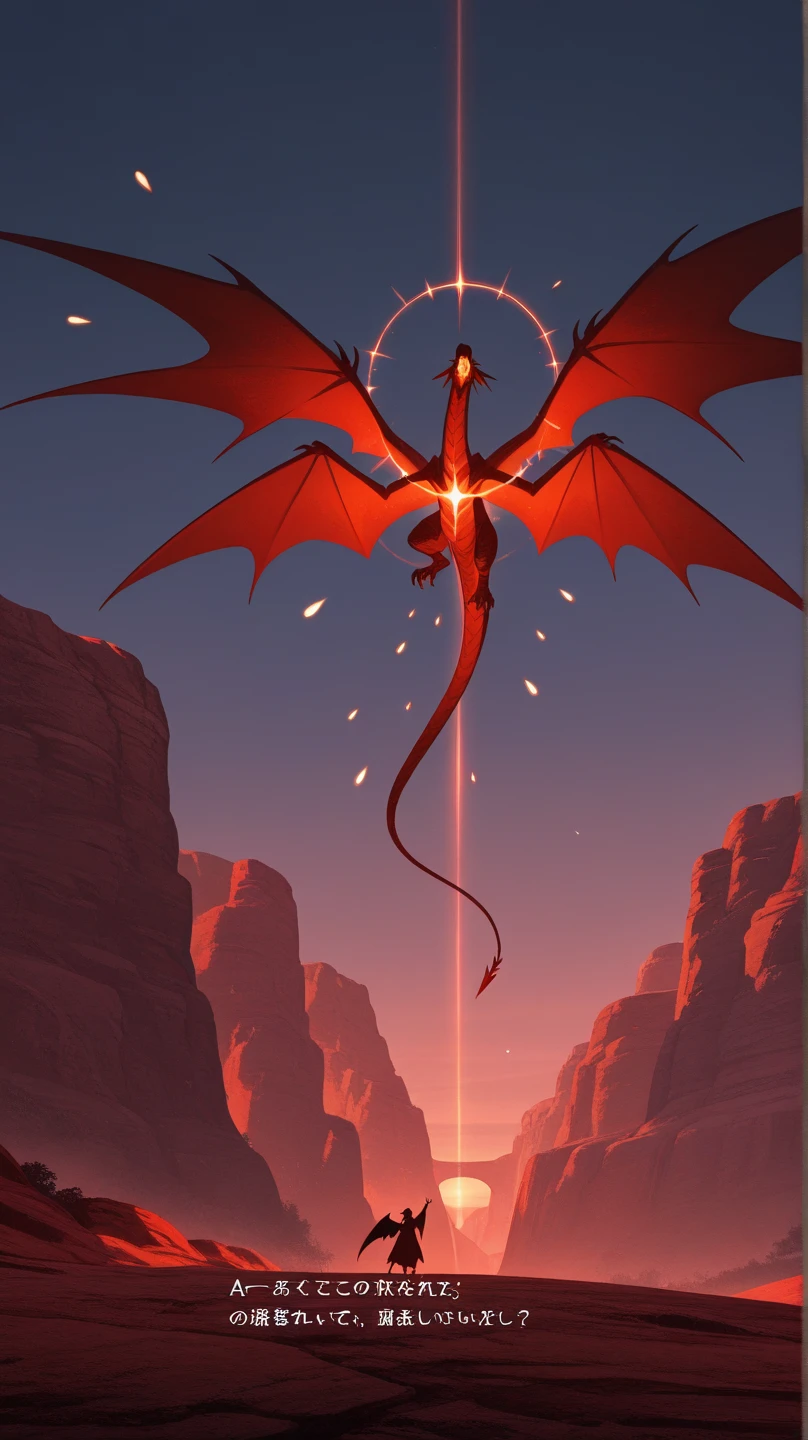 Best quality, 8 k, mythical red (((the Dragon))) with large wings, flies in a clear sky towards the sun, scene with clouds, PC Wallpaper, грозный the Dragon, фэнтези the Dragon