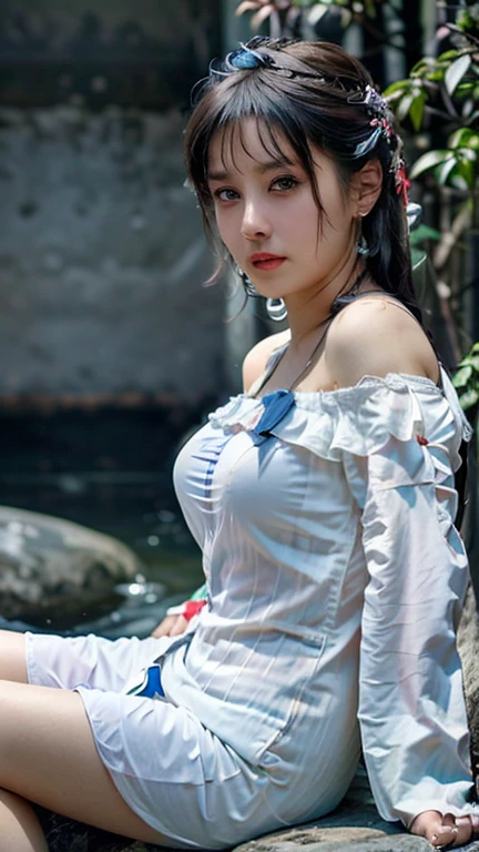 Kasumi, light brown eyes, (best quality,ultra-detailed),(Realistic:1.37), beautiful and detailed face, Ultra-realistic texture, delicate face, athletic body, vivid colors. High definition, 8k. athletic body.
