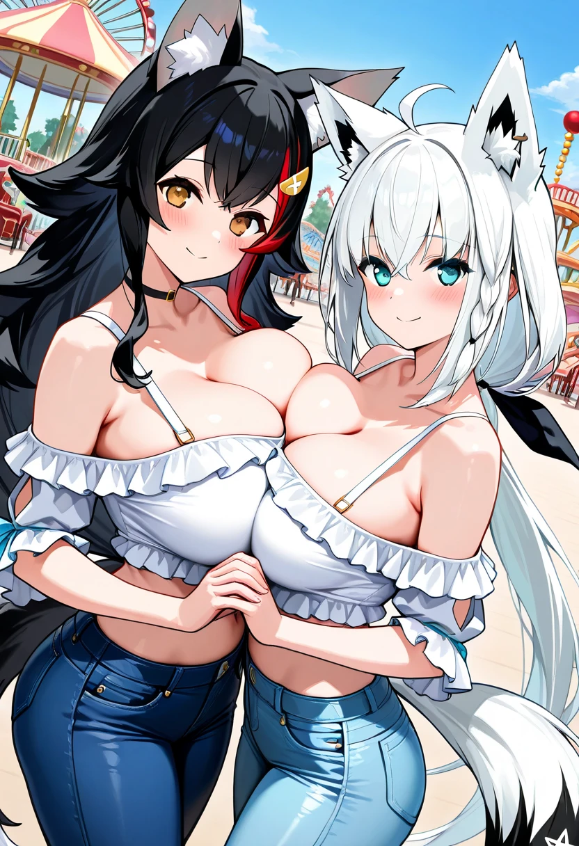 2 girls, face to face, side by side,
bouncing breasts, motion lines, running, furry, sweatdrop, cute smile,
loli, (oppai loli:1.3),
, skirt, gigantic breasts massive breasts huge breasts , best quality, beautiful, film grain topless