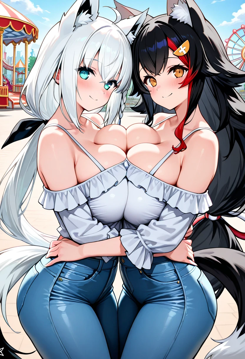 2 girls, face to face, side by side,
bouncing breasts, motion lines, running, furry, sweatdrop, cute smile,
loli, (oppai loli:1.3),
, skirt, gigantic breasts massive breasts huge breasts , best quality, beautiful, film grain topless