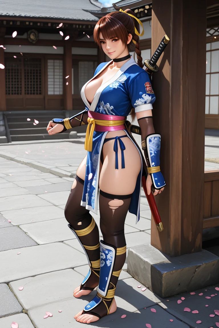 best quality, official art, masterpiece, textile shading, HDR, very detailed, colorful, best details, fantasy, battle suit, Tifa:1.5, 1 female, 25 years old, gold hair, long hair, hime cut:1.2, best quality, official art, masterpiece, textile shading, HDR, very detailed, colorful, best details, fantasy, buruma,1 female, 25 years old, standing on stairs, a castle town with an old castle view, sunny, random hair, big breast, skinny, Surrounded by a large crowd:1.9, Confetti flutters, Blessed, Being welcomed:1.5, cameltoe:1.3, ground level shot:,