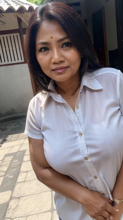 " 2woman, 35 Years Old, Indonesian , Lesbian Scene, Tank Top, big , full body, Curvy body, sharing Passionate hug and eating pussy