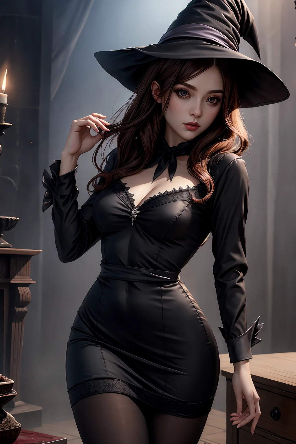 Freddy Krueger but her is dressed like an Goth Woman