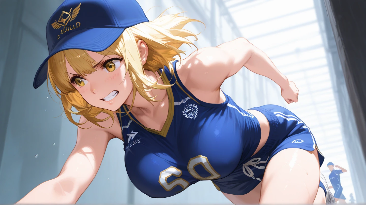 Pixel Riza, uniform, 1girl in, Upper body, masutepiece, from the front side,Riza Hawkeye、thighs thighs thighs lack of thighs underwear、The shape of the genital area makes the front look neat.、knee high socks、(cum in crotch:1.1)、cum shots、Sportsbra、Dull eyes