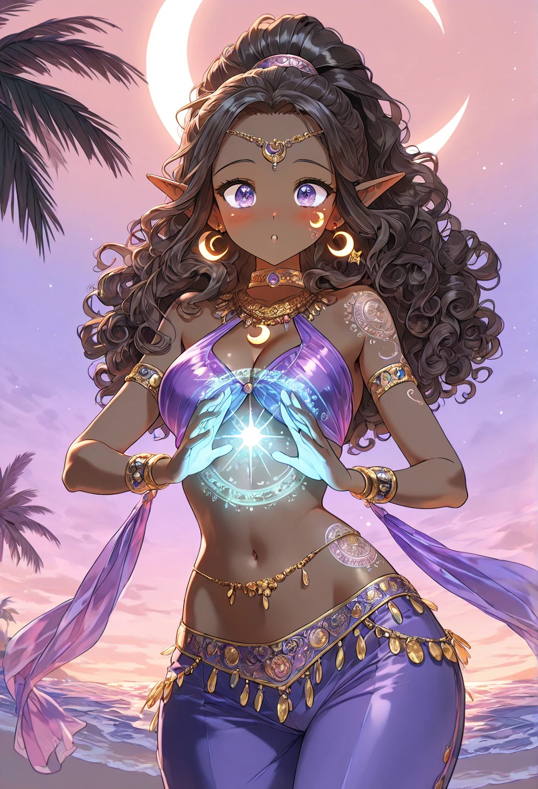 (dark brown skin:1.3), (most beautiful woman:1.4), beautiful detalied face, hig res face, girl indian from ancient Egypt,monster girl, remember the hindu gods, intricate eyes, beautiful detailed eyes,symmetrical, nude girl from ancient Egypt, 1girl, (large breasts:1.4), saggy breasts, twin braids, tight braids, long braid, braided hair,(nude tribal girl sitting naked), a beautiful helpless girl with slimy snake-like tentacles coiling around her body,, glowing purple eyes, long flowing blonde hair, witch, goddess, casting glowing spells, mystical fantasy woods, beautiful detalied face, hig res face, girl indian from ancient Egypt,monster girl, remember the hindu gods, intricate eyes, beautiful detailed eyes,symmetrical, nude girl from ancient Egypt, 1girl, (large breasts:1.4), saggy breasts, twin braids, tight braids, long braid, braided hair, evil smirk, enchanted atmosphere, hauntingly beautiful, ethereal, dark magic, mesmerizing, captivating, mysterious aura, wisps of magic, moonlit glimmer, ancient power, bewitching presence, enchanting glow, intricate spellcasting, swirling energy, mystical symbols, surreal landscape, majestic trees, vibrant foliage, moonlight filtering through the branches, flickering lights, magical creatures, enchanting melodies, otherworldly whispers, ethereal haze, divinely powerful, aura of darkness, enchanting beauty, spellbinding gaze, magical essence, intoxicating charm, femme fatale, mythical realm, hauntingly seductive
