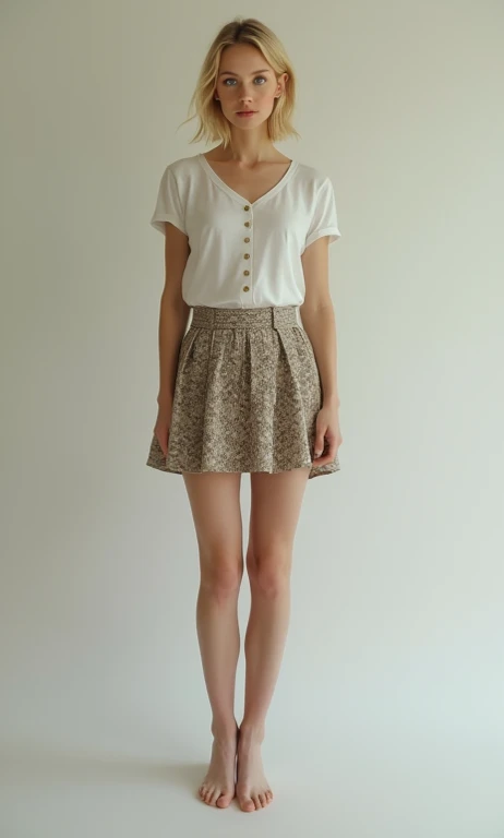 very tall ginger girl in a photo session in a photo studio, very very thin legs and very very thin arms, with a tank top and short skirt,(((anorexic girls))), 16 year old. ((full body)), ((plain background transparent )), 85mm, (analog, cinematic, film grain:1.3), detailed eyes, painted lips, necklace, (epicPhoto), (looking at viewer), very pale skin full of freckles