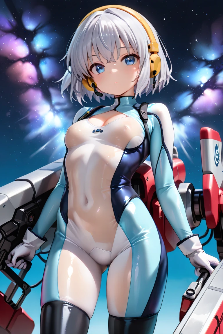 anatomically correct,masterpiece, highest quality, 1 girl, looking at the viewer, blue eyes, closed mouth, (Urgent 1:0.7) ,blonde、(masterpiece),(highest quality:1.0), (ultra high resolution:1.0), Detail view, 8K, anime, masterpiece、provocative look Fair skin very fine eyes、upper thigh、Highest quality detailed eye, ,sunny meadow background、Detailed、naked、shiny nipples,from below
