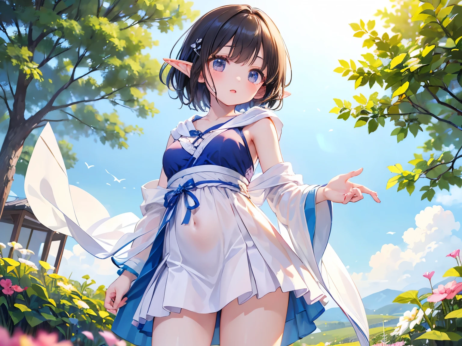 masterpiece, great quality, ultra detail, 1girl, solo, smile, fullbody,  lake, leg warmers, sandals
<lora:Erice_FGO-V1:1.0>
FGOErice