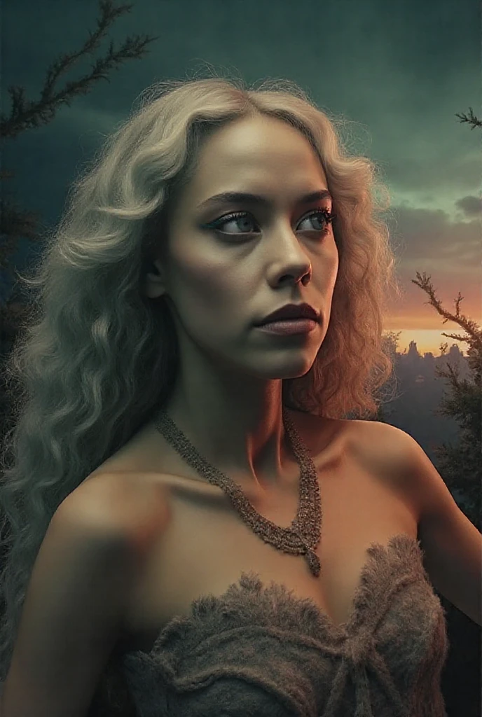 photorealistic woman,  age 30, nordic, blond wavy hair, athletic, as dame from the sea like in Arthus Legend, raw photo, cinematic material,high detailed, masterpiece 