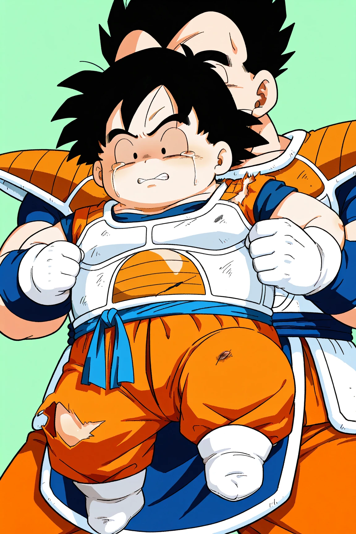Goku with big female breasts