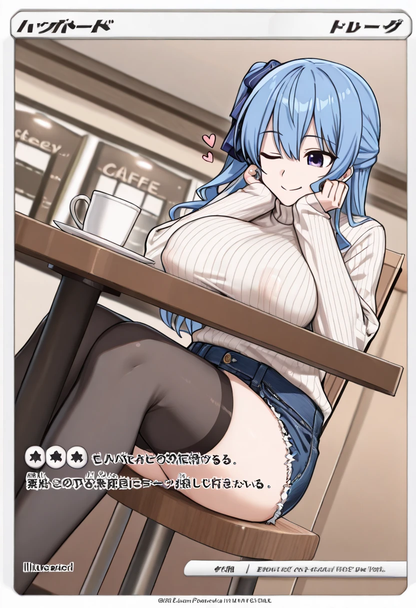 (masterpiece, best quality), best resolution, (2heads:1.5), 1girl, kokomi character, bored, long white hair, one head blue hair, other head purple hair, purple eyes, eyes halfway closed, black tank top, white polka dot long pants, sitting beside a bedroom window, raining outside, rainy day, dark clouds