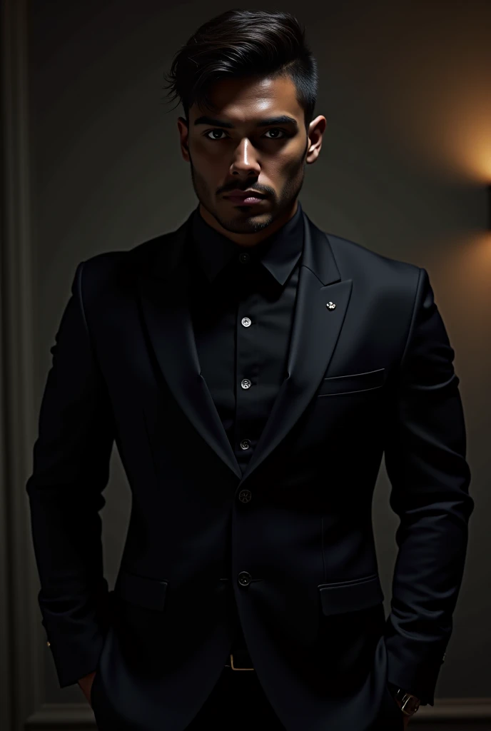 retrato homem negro, com roupa de pantera, 8k