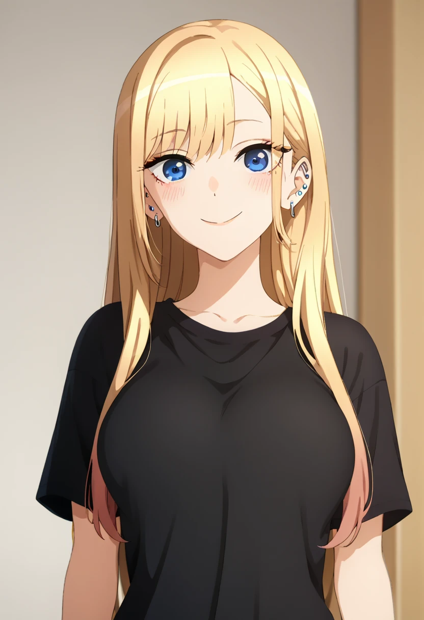 8k, RAW photos, top quality, masterpiece: 1.2), (High Quality), ray tracing, HDR, (High Details), (Face detail), (Shadow Detail), (amplected), stylized blush, 3d, 3d render, 1girl, solo, masterpiece, best quality, high quality, highres, 4K, perfect anatomy, rendered eyes, lip gloss, makeup, woman, detailed, cleavage, thick thighs, 1girl, solo, seductive eyes, masterpiece, best quality, high quality, highres, 4K,Kitagawa, earrings, ear piercing