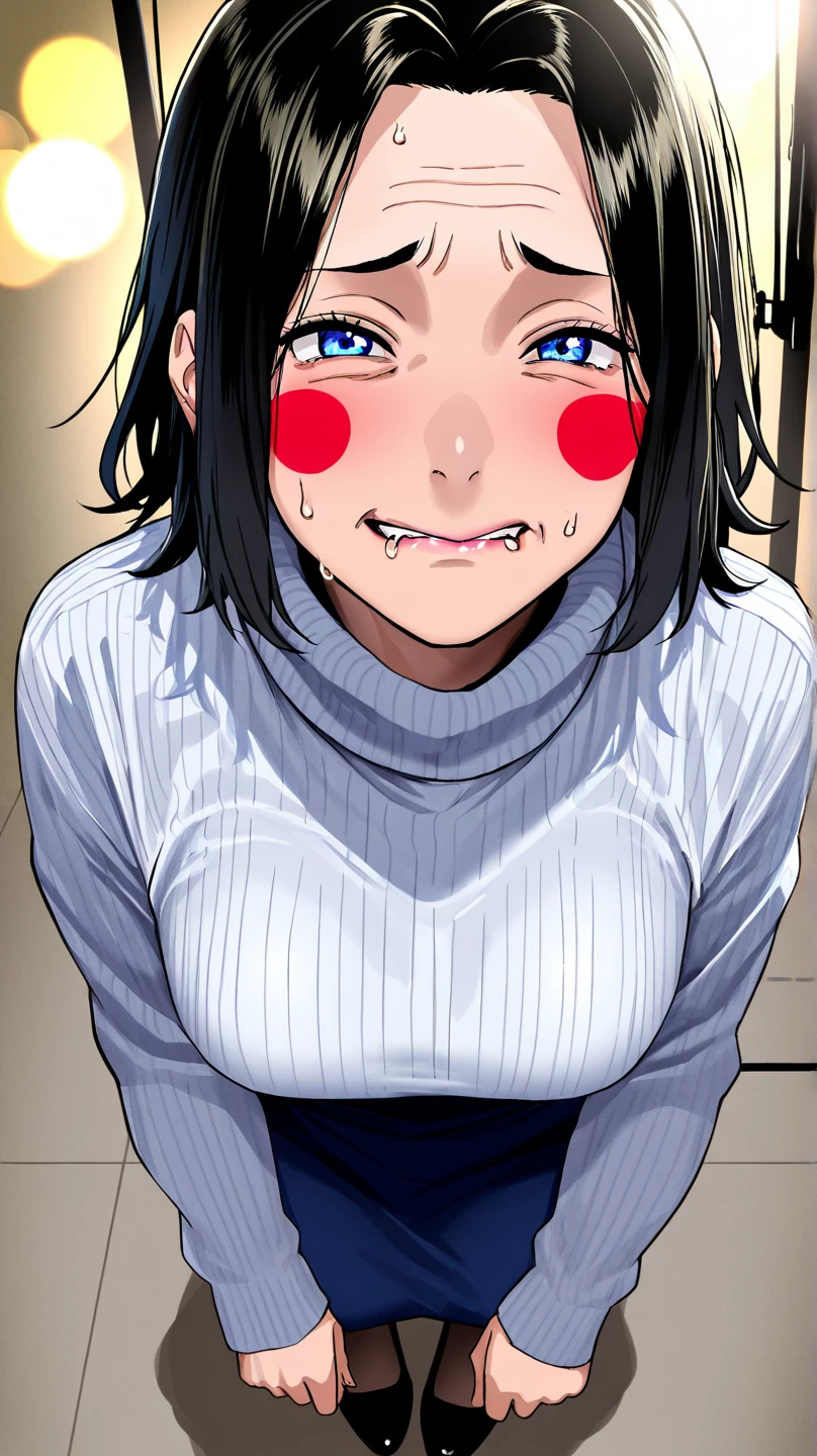 absurdres, highres, 4k, ray tracing, intricate details, highly detailed, First person point of view, 1 girl, Miss nagatoro, black long hair, she has multiple queen of espades tatoos, mocking and laughing at viewer, looking down, she is between the viewers legs. Viewer has a white small tiny small short mini micro short micro penis with phimosis foreskin uncut, phimosis, foreskin, cumming, cum, orgasming, orgasm. OverallDetail, boring_sdxl_v1, cuck pov, netorare, femdom, multiple queen of spades black tatoos.
She is Holding a ruler, in classroom. Solo, alone