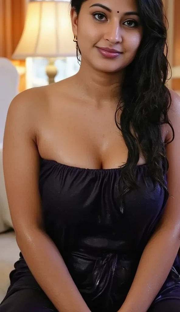 night scene, extreme close up photo of Anushka with black saree posing on pool with wide open spread legs, curvy, hourglass figure, swooping breasts, deep cleavage, open arms, look at viewer lusciously, soaked in thick sperm, sultry, ponytail, 30 yo, HD, 4k, ultra high quality, (cinematic:1.3), intricate details, (ArtStation:1.2)
