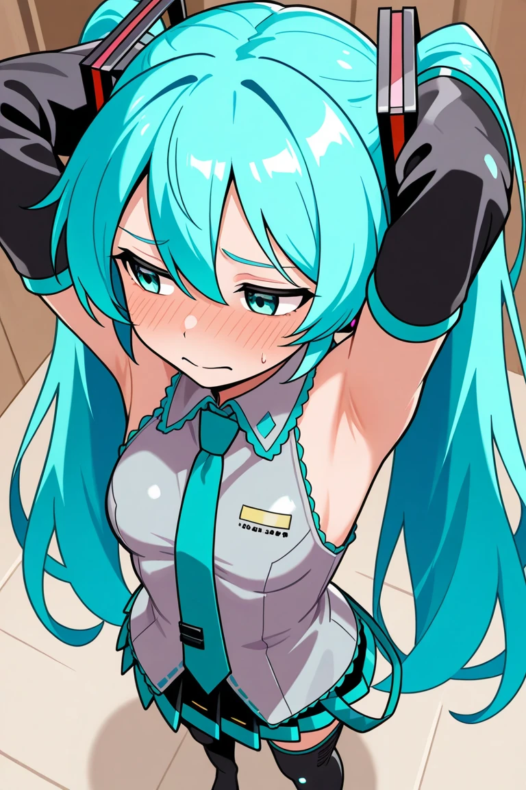 nsfw, ((Best picture quality)), ((Masterpiece)), ((Best picture quality:1.2,) ((Hatsune miku, mechanical_restraints, milking, 1)), ((futanari, cum)), covered with semen, ahegao, (((vulgarity)))), female ,(parted lips:1.3),(half open eyes:1.4),(feeling weak:1.5)