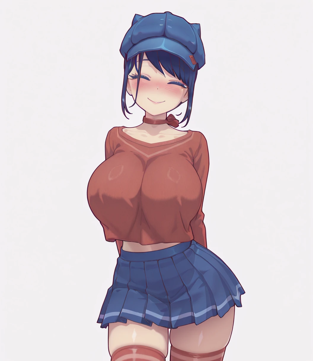 High resolution, Very detailed, perfect lighting, beautiful detailed eyes, ((masterpiece,Best Quality)), absurdities, alone, princess zelda, by the width, crown braid, Hair clip, pointy ears, Gloves without fingers, black gloves, smile, curves, nod, , deep neckline, deep neckline, black school uniform with white details,short skirt, visible underwear, pink thong, black uniform, black shirt with pink bow, touching her breasts in a sexy way, close up, Black hair, visible breasts, Close up, visible nipples, sitting, fringe hairstyle, fringe hairstyle, touching her breasts in a sexy way