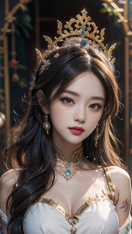 High-quality work,Realistic works,Super premium graphics,8K HD CG works,high quality graphics,High-definition and exquisite CG works,10x pixels,Ultra-fine details:1.1,Advanced technical details:1.1Realistic photo effects,Interior lighting effects:1.5,natural soft light:1.5. Light effect(Virtual light effects:1.8),ultra high resolution,shining dress,sliver long hair,silber hair,transparenthair,high detailed hair(Quality hair details:1.1)Clear eyes,Double eyelids look good,Sharp eye makeup, Create exquisite eyelash makeup, tthin eyebrows, Ultra-detailed eyes,a tall nose, lovely red lips, rosey cheeks, With delicate makeup on her face , pretty face, The face shape is perfectly proportioned,(Advanced facial details:1.1) a beauty, short hair, delicate facial features, perfect face, full body view, big breasts, huge breasts, cleavage, yellow rune paper pasted on the face, a lot of Taoist rune paper pasted on the body, super beautiful hand, super beautiful eyes(look at the viewer), Qing dynasty official hat, belly pocket, female zombie, Hong Kong lam cheng ying zombie movie character, pale skin, fair skin, shiny skin, vampire teeth, amazing beauty, dynamic pose, delicate face, abandoned warehouse background, messy, gorgeous, high detail skin, Realistic skin detailing, sharp focus, volumetric light, 8k UHD, DSLR, high quality, film grain, realism,Women's artwork,Dress full body video,Realism,Amazing Cleavage,My eyes are very bright today