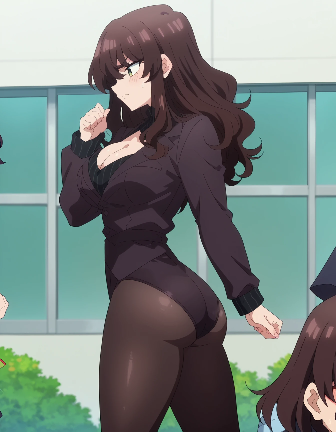 ((best quality)), ((highly detailed)), masterpiece, (detailed eyes, deep eyes), (1girl),
((woman)) (((big breasts))),miniskirt, yuuki asuna, brown hair, brown eyes, long hair, braid, kotbo, white gloves, white uniform, white boots, red skirt, red straps, looking at viewer, smile,yoga pants, solo, seductive, gorgeous flowing hair, emphasis lines,((city:1.2)) <lora:royta v1.1:0.5> <lora:Kizuki - Sword Art Online - Yuuki Asuna:0.8>