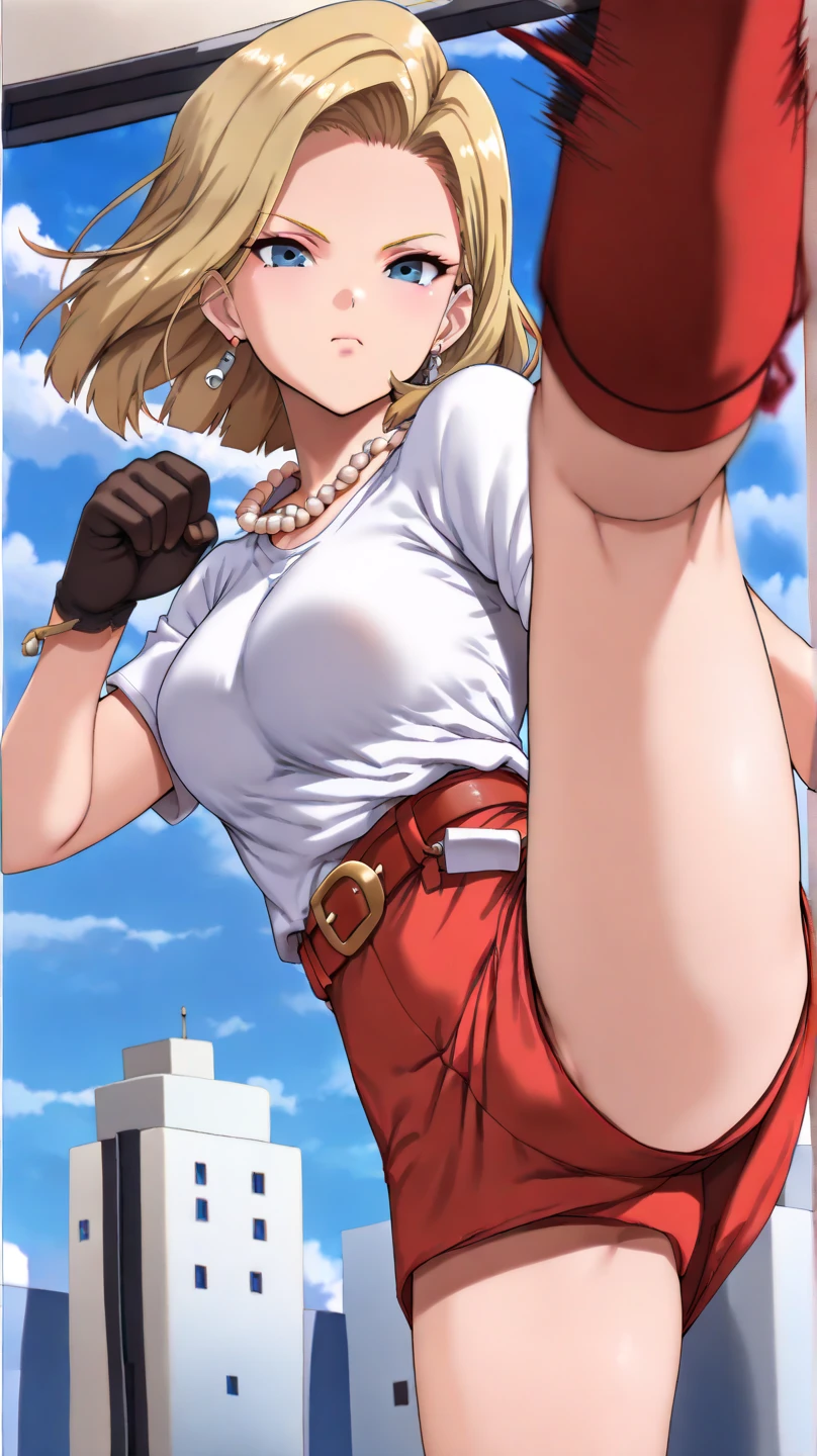 ochako from my hero academia , full body , tug of war sport, aggressive.