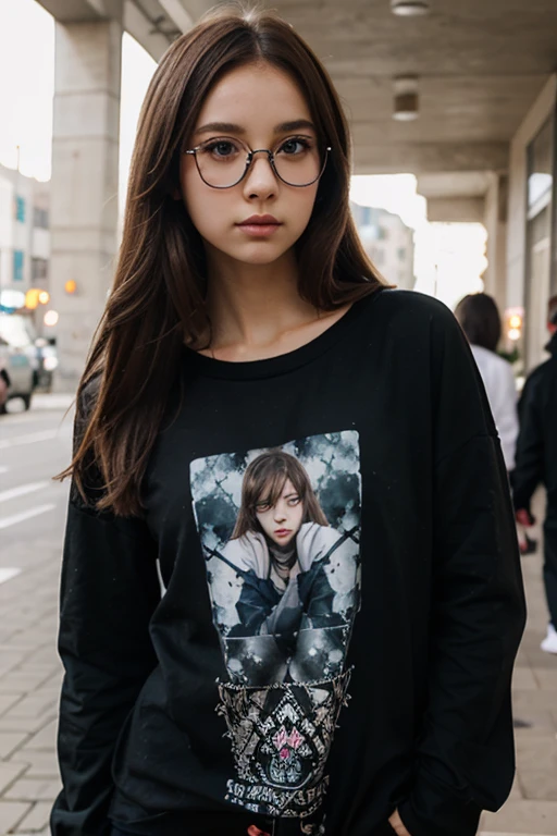 a realistic girl , grafitti