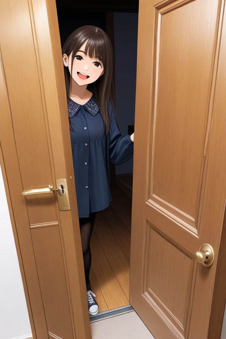 Unemployed little girl who has been locked in her room for many years