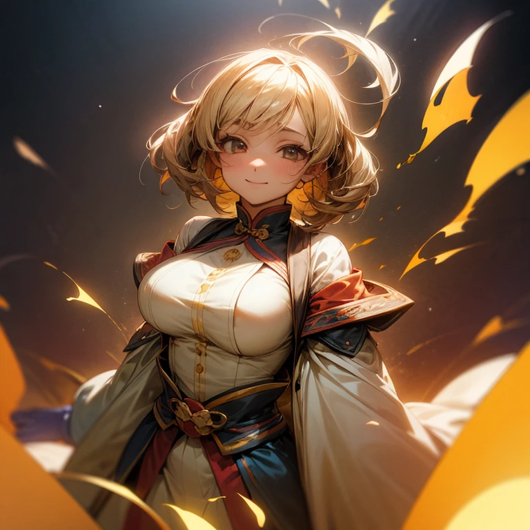(Highest quality, masterpiece:1.3),Karen Code Geass, (Yellow formal dress:1.3),Very detailed,alone,One girl,(colorful),(Beautifully detailed eyes and face),blue eyes,Blonde,Cinema Lighting,Very detailed CG unity 8k wallpaper,alone,smile,((Flying petals)),(Flowery meadow) null, cloudy_null, building, sunlight, sun,(Expose one breast),nsfw