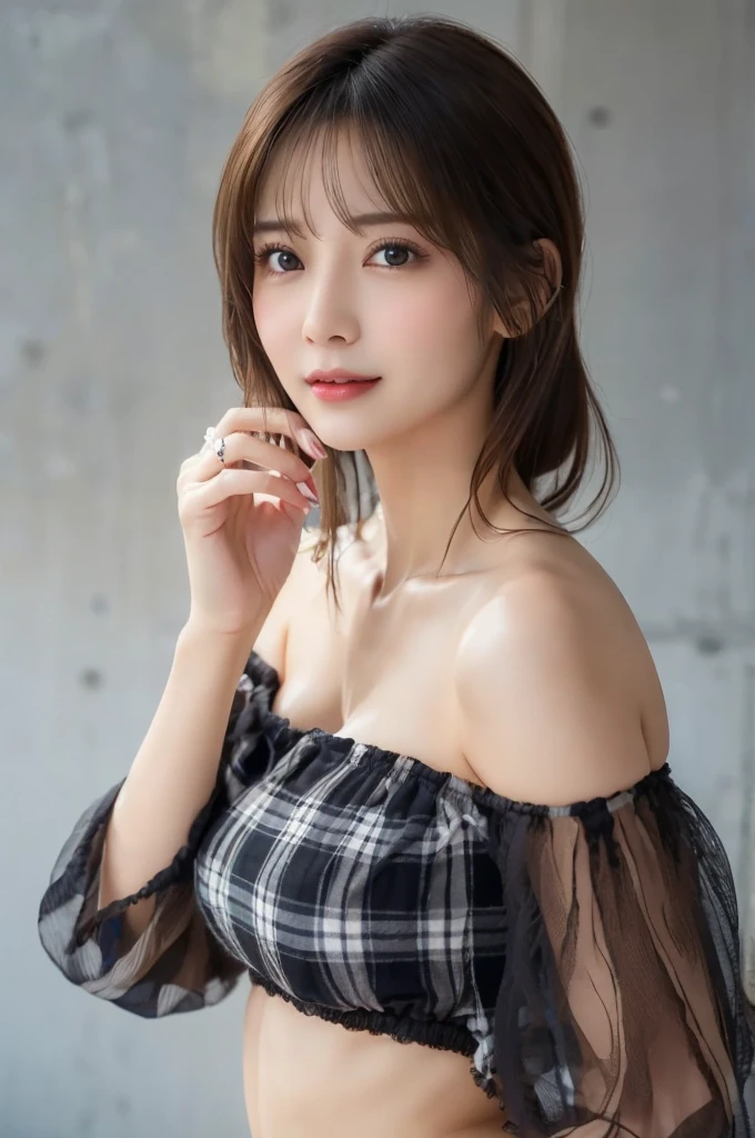 (highest quality,masterpiece:1.3,Ultra-high resolution),(Very detailed,Caustics,8k),(Realistic:1.4,RAW shooting),18-year-old,cute,Japanese Idols,Black hair half up,Smiling and looking at the camera,Crouched posture,Big Breasts,cardigan,Knitted dress,(garden),(Low position:1.2),(Low Angle:1.2),(Face Focus:1.2),(Face close-up:1.2),Natural light,(Lens flare),Professional Writing