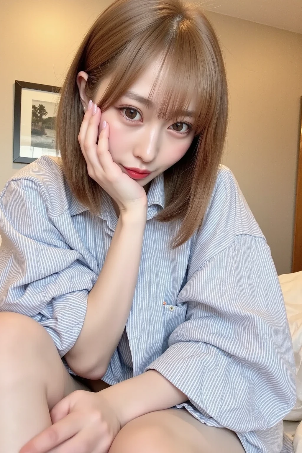 Beautiful Japanese girl wearing beautiful Japanese clothes、20th birthday