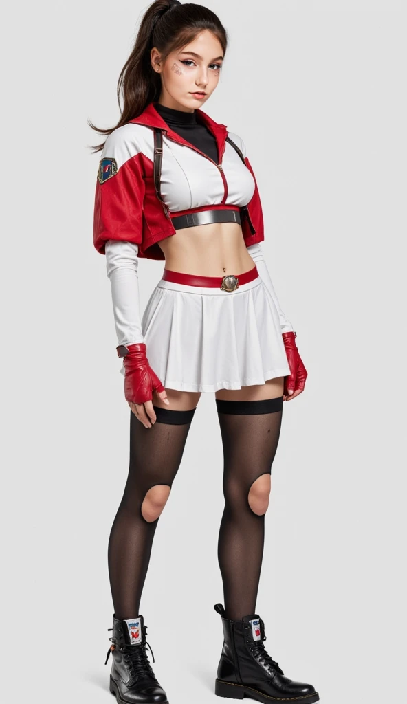 Real girl portrait chinese girl mai shiranui cosplay full body pose no bra
