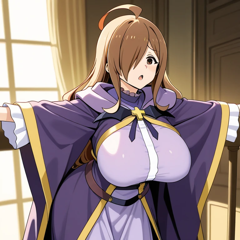 ((nsfw, nude, topless,show off nipple,highest quality,aroused,beautiful busty,beautiful pussy, masterpiece, High resolution,bed room)),1girl, solo, Super huge breasts,plump,Whipped thighs,all body, portrait, ahoge, sidelocks, wide sleeves, hair over one eye, ((((Princess ,)))),(((spread legs,bitch,,bedroom,sensual pose,garter straps,breasts blowjob,looking at viewer,masturbation,huge nipples,pink pussy,stockings,smail,spread pussy,pubic hair))), long sleeve