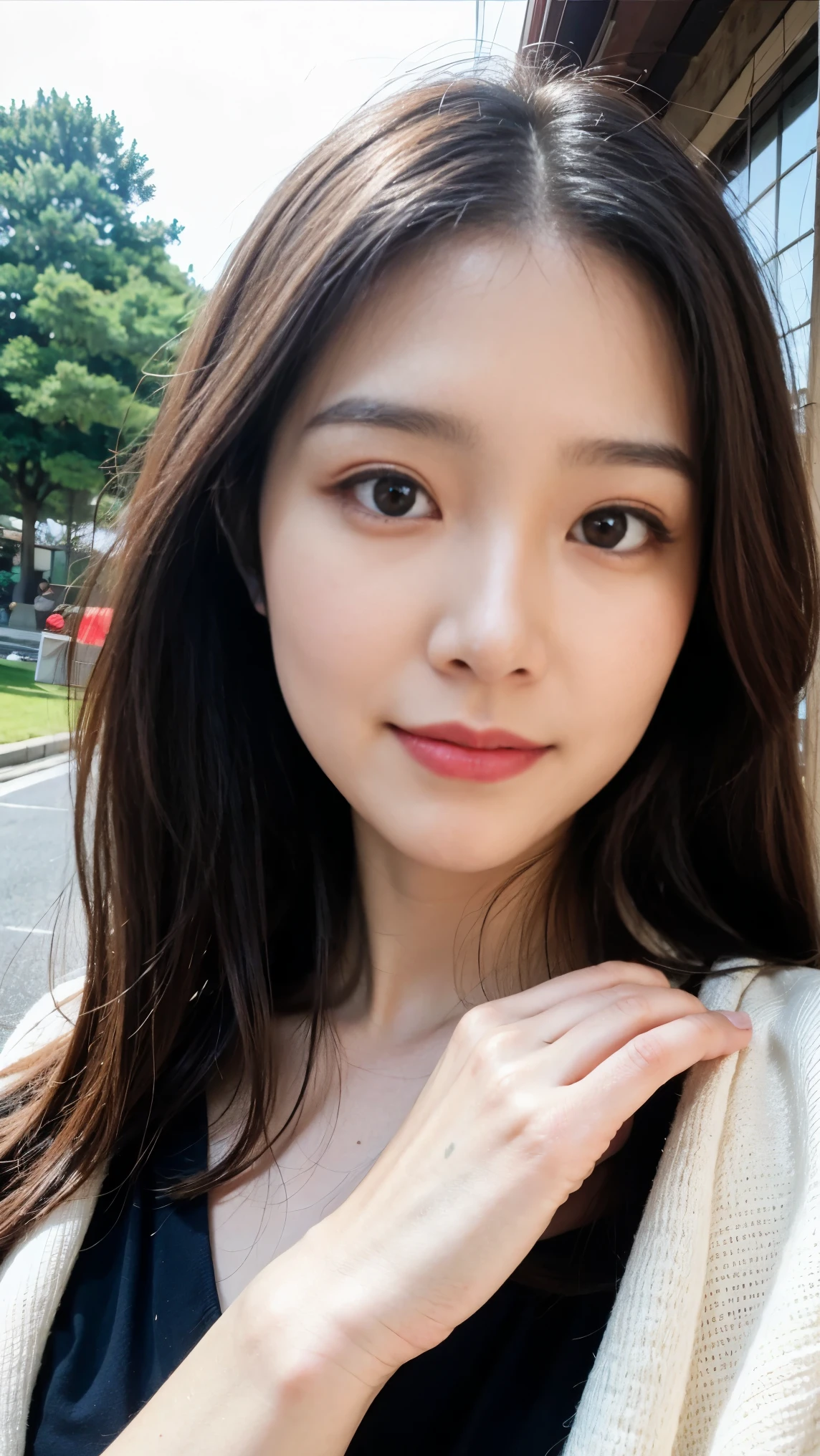 Kyoto back alley background、wearing a kimono、18 Year Old Girl、standalone、facing the front、light eye makeup、 long black hair、 flat at honny 、hair swings in the wind、Quality of actress、sparkle, ultra real face 、Smileの表情、moist eyes、Look up 、 Subdued Lighting Effects、 hyper-realistic capture using natural light、very detailed、High Resolution 16K Closeup。Pose to Spread Your Female Genitals with Both Hands、It must be detailed enough to identify pores、The skin is healthy、At a Japanese castle、Use natural light and color、Model Agency'Classic high quality images taken by exclusive photographer、Smile