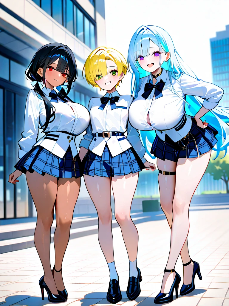 (open mouth:1.2), (long tongue:1.2), (mouth drool:1.2), highest quality,wonderful,finely,extremely detailed CG Unity 8K wallpaper, (3 girls, Micro Bikini), (gigantic breasts), (grabbing breast:1.2), ,(zettai ryouiki:1.4), (topless:1.1), (cum on nipple:1.3)