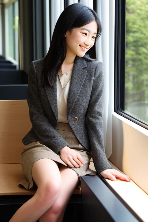 (RAW Photos), (Realistic), (masterpiece), (Highest quality), High resolution, 8k resolution, (Exquisite detail), Exquisite bicycle structure,One handle,(Volumetric Light), woman, Age 35, short hair, Straight hair, Brown haired, Very thin, Very white and clear skin,Highly detailed eyes, Source Sequence, Very thin eyebrows, eyelash,Ultimate beauty,Cute like an idol, smile, (office suits), Sit in the saddle,Beautiful breasts,Beautiful Japanese office lady, Pleated skirt, Random Color, Cute Face, Real Light, Correct Anatomy, ride a bicycle:1.4、Mommy bike:1.4, There is a basket, Low saddle,Moving bicycle, (((非常にLow saddle, Sit in the saddle))),pedalをこぐ,Hold the handlebars with both hands,Look straight ahead,womanは視聴者を見ていない, pedal, From below1.4、(((Low angle 1.4))), In the city, (((I can see her panties))), Beautiful long legs, (((かなりFrom below:1.4))), Thin thighs, womanをFrom below見上げる視聴者,From below,From below,(((Low angle full body shot, Black pumps,かなりFrom belowの角度, focus on the saddle, Zoom from ground level,From a dog's eye level))), womanは前傾姿勢ではない, Not a car, from the front, 視聴者はFrom belowwomanの股間を見上げる,I can see her knees,womanは片膝をあげる, low angle: 1.4, focus her knee,In town