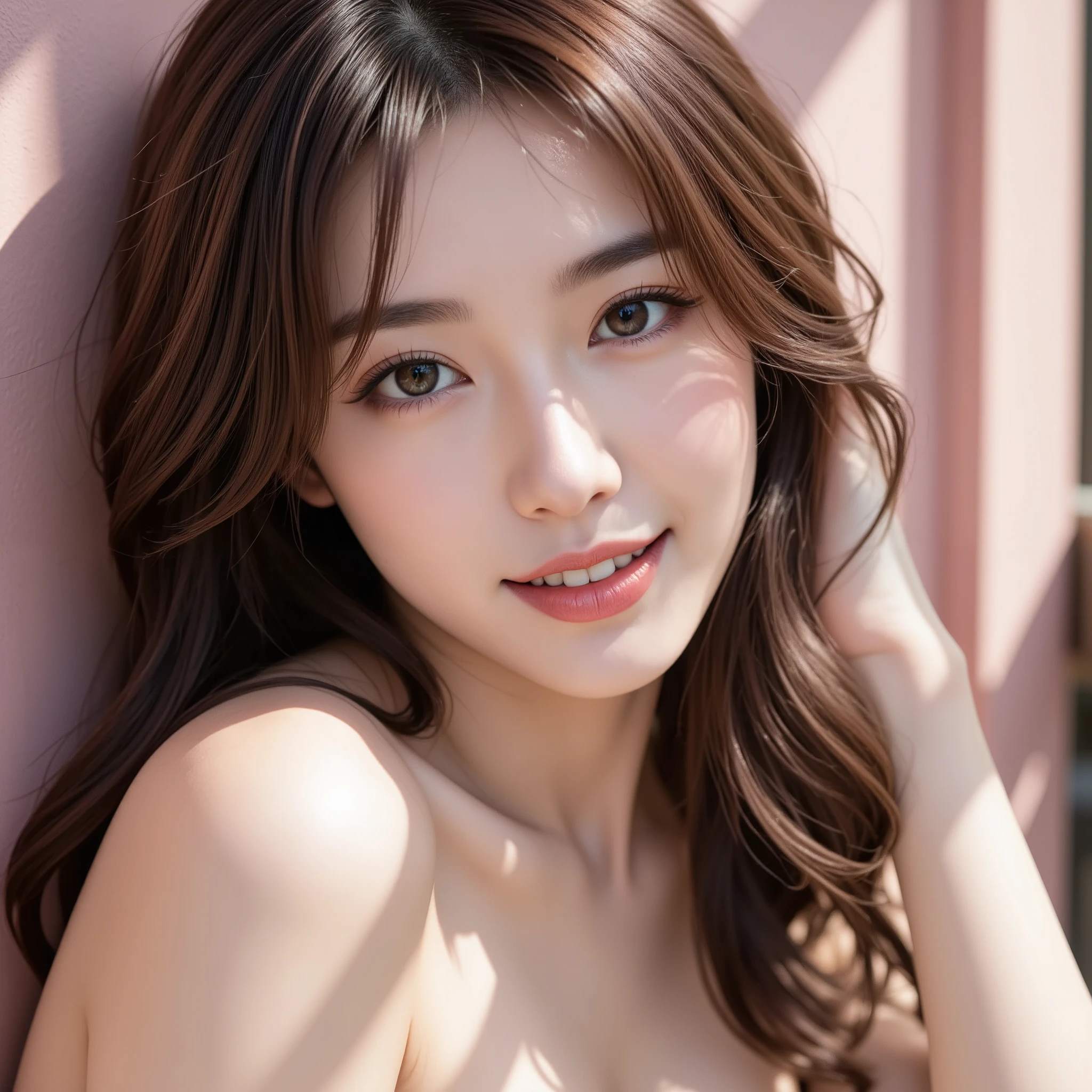 (2girls:1.3), (Ultra Realistic, hight resolution), (Highly detailed eyes, Highly detailed hair, Highly detailed face, Highly detailed plump lips), (off shoulder with open breasts), breasts, Upper body, Search Smile, (Best Quality:1.4), Raw photo, (Realistic, photo-Realistic:1.37), Professional Photography, Cinematic Light, (Fine face: 1.2), (View from above),