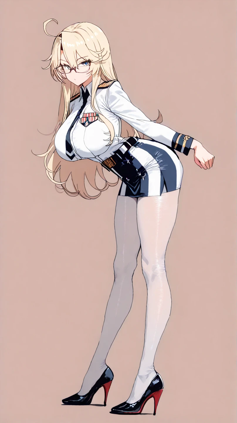 Woman saluting,Blonde,Long hair is thick,very red lips,Big Ass,Narrow waist,Long legs,Green Eyes Standing 8k(( A sloppy smile,The face we're looking for,Mischievous face, Winking)), ,8k(( Anime Style, The facial expression is good, Anime Style緑色の眼, The facial expression is good:1.5)), Standing at the station, Morning, Beauty, soldier, uniform,spring,cherry blossoms,looking at the camera