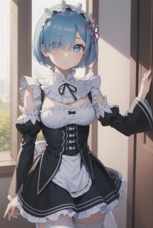 Rem from Re:Zero、light blue hair、short hair、table top、High resolution、many girls multiple girls、large crowd、lots of cute girls、big and full breasts、naughty body、See-through、throw、、whole body、Are standing、Look up at me、confused face、blush、embarrassing、Excited、white breath、black pantyhose、female shape'Private parts are clearly visible、You can see the miniskirt of Nippurikuro、very short skirt、hospital、hospital room、Many people々々々々々、in the crowd、bare chest、show your chest、Upper grade、A lot of milk comes out from the nipples、Breast milk gushes from the nipple、white nurse uniform、cat ears nurse uniform、white one-piece nurse uniform、bangs that cover one eye、pink hairpin、、white sandals、Ahegao、Cumming face、climax、Feels good、I feel it、masturbation、open your mouth and stick out your tongue、leaning forward、Become an inner thigh、wet floor、Wet inner thigh、man close behind、lean against the wall、drool、Inner thighs are wet、Love juice is dripping from the crotch、Lower back falling out、dorsal position、sex、Insert male genitalia from behind、man standing behind