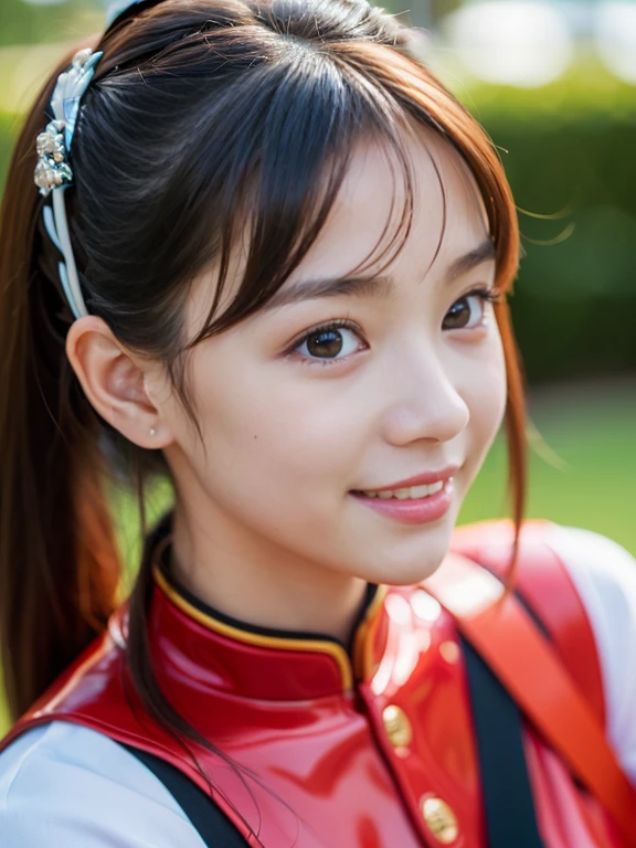 masterpiece、1 beautiful girl、Beautiful Eyes、smile,Puffy eyes、highest quality, 超High resolution, (reality: 1.4), Cinema Lighting、so beautiful、Beautiful Skin、Body facing forward、Upper Body,(Ultra-realistic)、(High resolution)、(8k)、(Very detailed)、(Beautiful Eyes)、(Very detailed)、 (wall-)、Detailed face、Bright lighting、Professional Lighting、Looking at the audience、Look straight ahead、Diagonal bangs、Perfect cosplay,masterpiece, highest quality, Outdoor,1 girl,
 Cyborg 003,