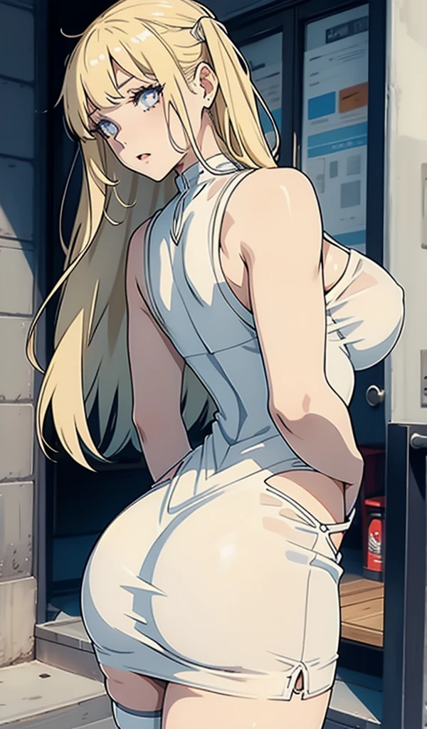 (nsfw),masterpiece,ultra detailed,sharp focus,4k digital art,high resolution,from side,buttocks focus,,(happy and aroused:1.7),(1man,1female,man groping female:1.3),(off-the -shoulder blouse,short skirt,necklace),(blonde hair,medium straight hair),(sweaty:1.2),(tanned skin:1.3),grinning,(trembling,flying heart-shapes),(female and man standing in train:1.1),sexy undies,curvy ass,drooling,heart pupils,puffy nipples,leaning on door