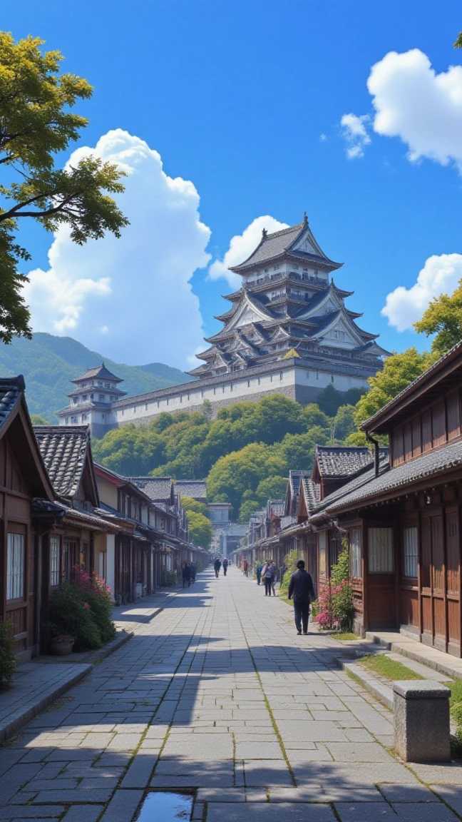 high resolution images、(I want a mountain の上の日本の城)I want a mountain 々Castle Architecture  、pictures of Takeda Castle in Harima、Picturesque Backgrounds、Digital Images 、Ancient castle shining on high resolution background、   Dreamy Castle   、非常に詳細なDigital Images 、High Resolution Digital Paint、Castle Town Scenery。