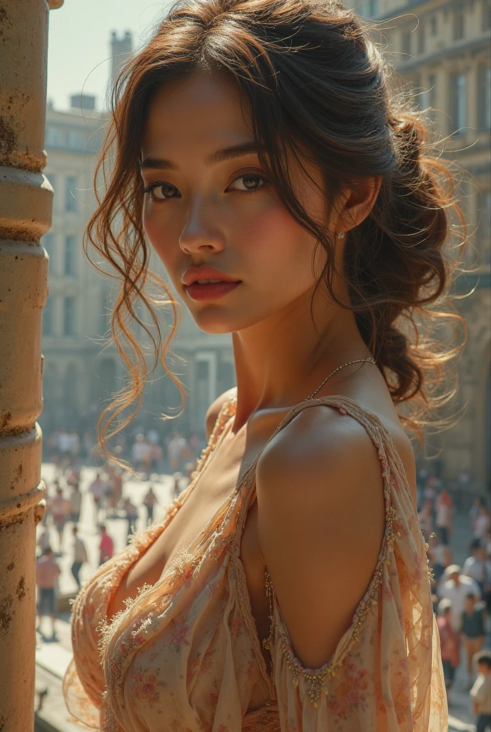 European and American beauty。The large
