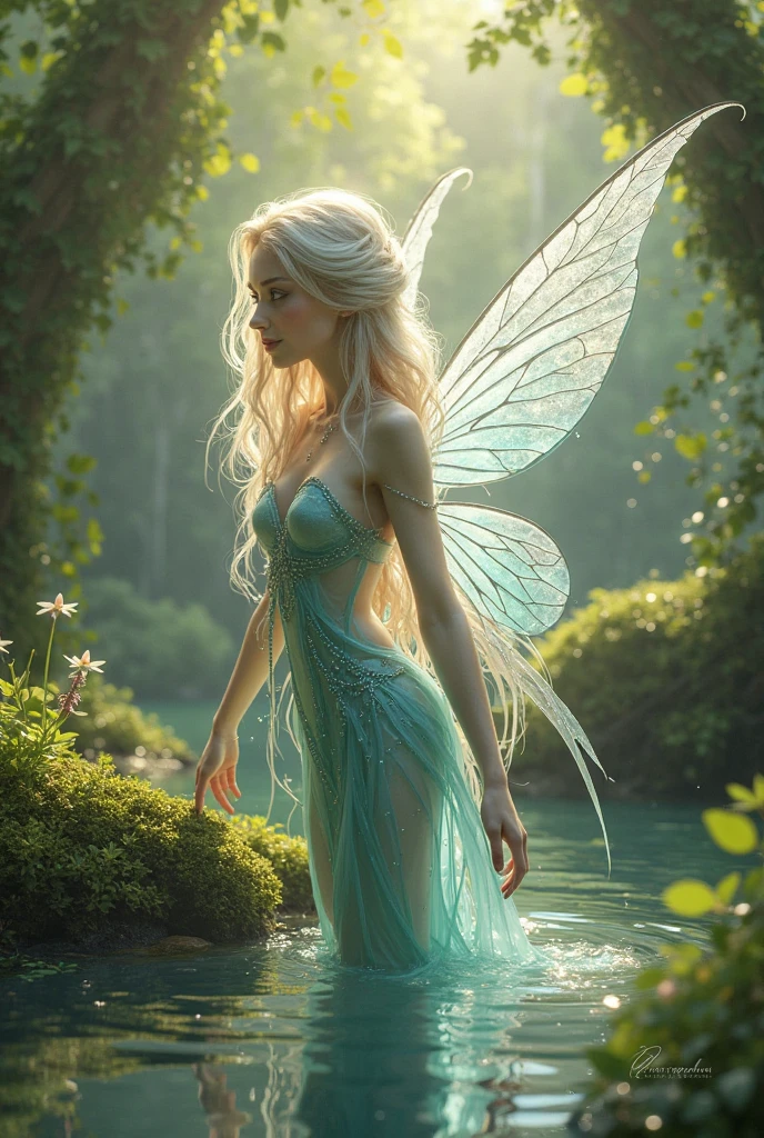 Generates an image of silvermist the fairy