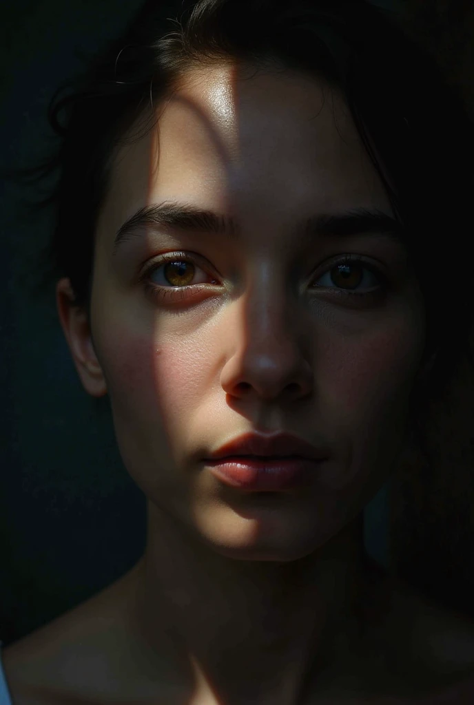 block paint portrait study depicting a person in an environment, rimlight, backlit, light rays, highly detailed, trending on artstation