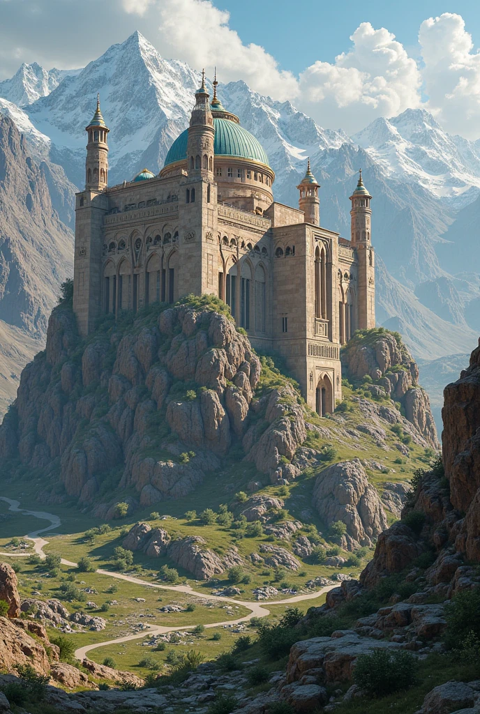 a highly detailed map of the ghazni region in central asia during the 10th century, accurate historical geography, rolling hills, winding rivers, ancient cities, caravans of traders, detailed topography, realistic lighting and shadows, muted earth-toned colors, masterpiece, 8k, ultra-detailed, photorealistic