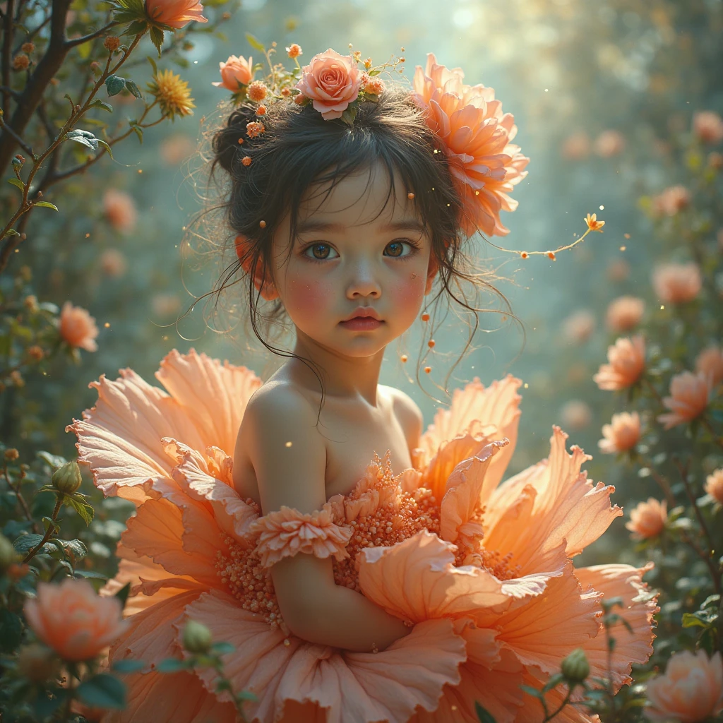 The little girl always felt like a imprisoned orchid., waiting for the date to be automatically executed.