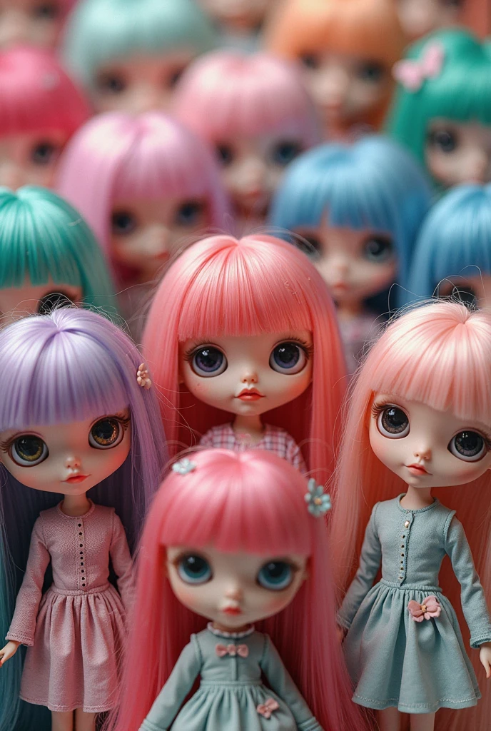 Three KIDS girls with red hair and blue bows stand in front of a wall, Perfect Android girl family,  do cabelo vermelho, cabelos azuis e ruivos, Deusa dos cabelos ruivos, peruca vermelha, meninabelos vermelhos, azul ou vermelho, Filhotes vermelhos, Directed by: Bernardino Mei, vermelho e azul, azul e vermelho, cores azuis com detalhes em vermelho, tema azul vermelho