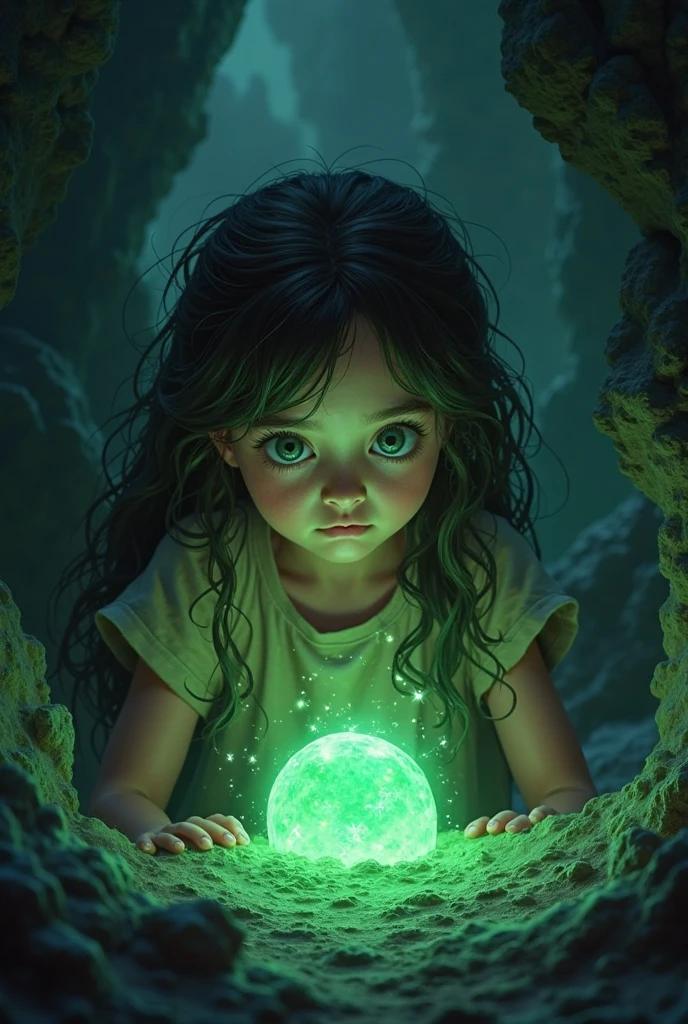 There is a boy holding a lamp in his hand, verde brilhante, brilho verde, green lighting, Brilho Verde, photo manipulation, magia verde, he is casting a lighting spell, luz verde, energia verde, neon verde, Aura verde, little girl with magical powers, amazing color photograph, luz ambiente verde, brilho radioativo verde, photo - manipulation, amazing photo