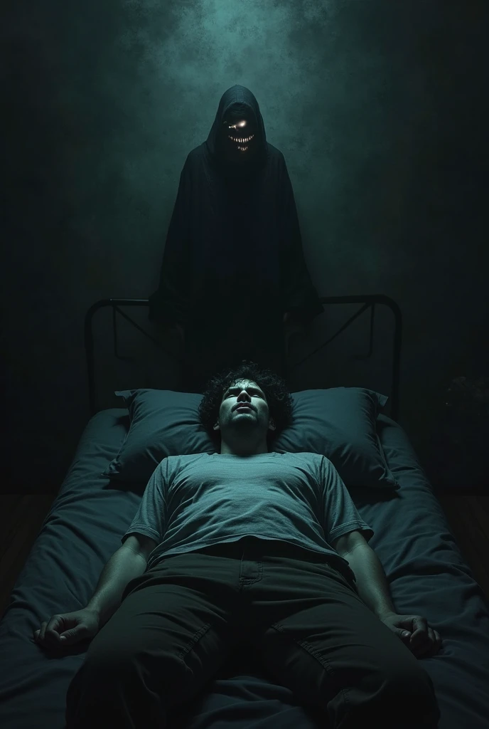 A man in a straitjacket lying in a hospital bed at night, a demonic face watches him on television as he tries to scream for help
, dynamic lighting, photorealistic, trends in the art station, stunning visuals, nebulous, creative, cinematic, ultra detailed, atmospheric, ambient lighting, scary art, bad quality, heavy film grain, desaturated, dark tones, horror, horror, nightmares, psychological terror, 90s