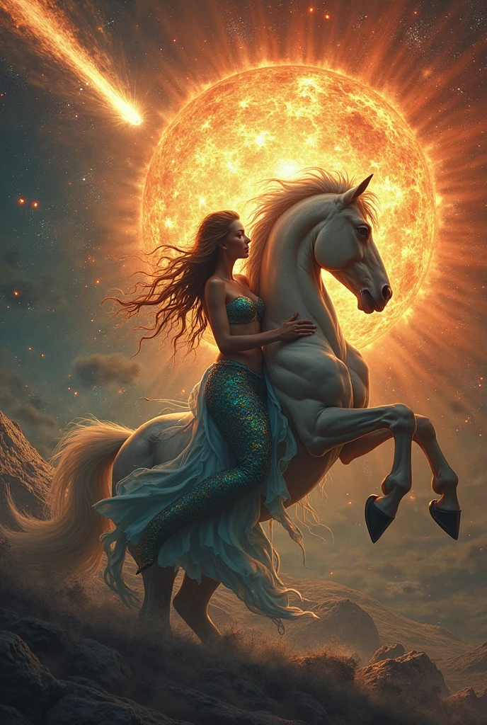 golden hour, front view oil painting of a woman with face of Winona Ryder morphed with Angelina Jolie laughing with gigantic hairdo floating on water, giraffe morphed with lion emerges from water in the background, tears of joy, storks, stunning digital illustration, beautiful fantasy art portrait, a beautiful artwork illustration, charlie bowater rich deep colors, artstyle tom bagshaw, beautiful digital illustration, beautiful fantasy portrait, portrait of a dark fantasy nymph, exquisite digital illustration, in style of anna dittmann