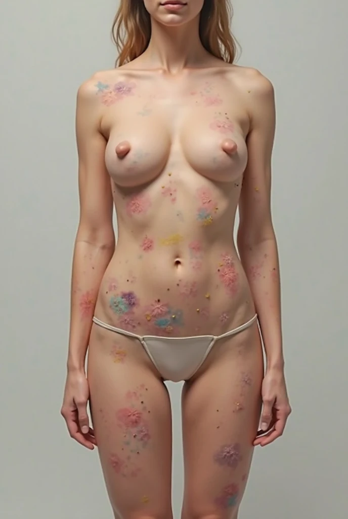 ((masterpiece, highest quality, Highest image quality, High resolution, photorealistic, Raw photo, 8K, proudly showing vagina, large thighs, standing up, snow around, entire body, feet, face close up)), (((naked, fully naked, no bra, no panties, barefoot))) on the beach, in the water, playful